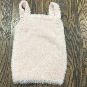 Pink Fuzzy Kids Tank Top